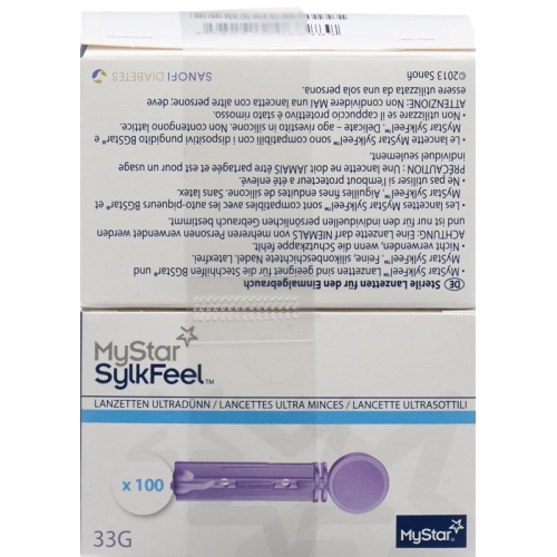 MyStar SylkFeel lancets 33G 2 x 100 pcs