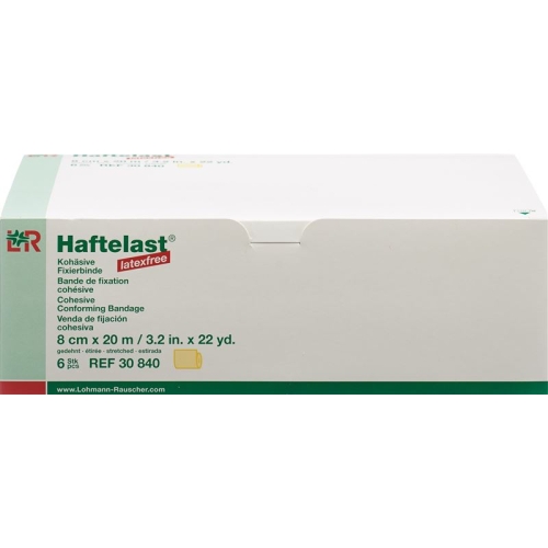 Exemplary load latex-free cohesive bandage 8cmx20m yellow 6 pcs