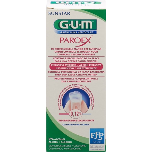 GUM SUNSTAR Paroex mouthwash of 0.12% chlorhexidine 300 ml