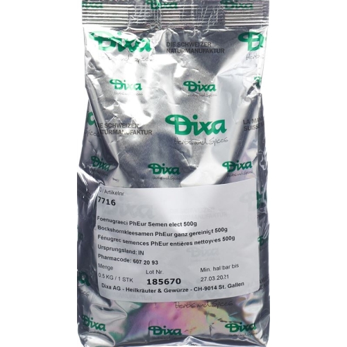 Dixa fenugreek seeds PhEur whole cleaned 500 g