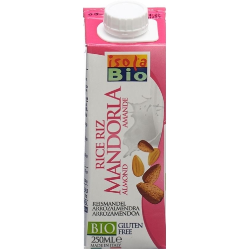Isola Bio Mini almond rice milk Tetra 12:25 lt