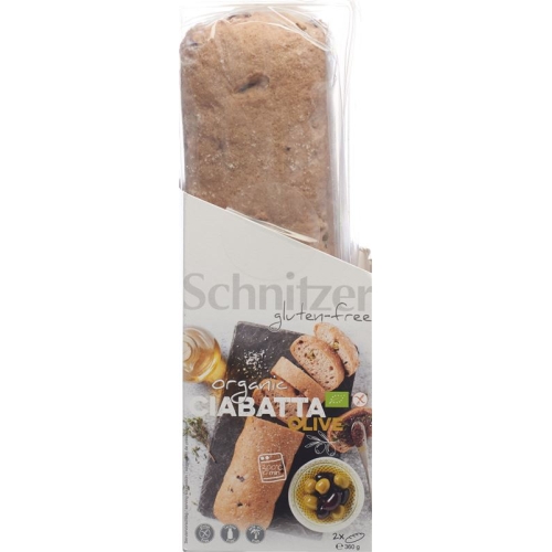 Schnitzer Organic Olive Ciabatta gluten free 360 ​​g