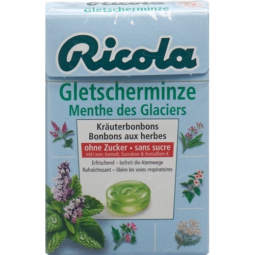 Ricola glacier mint candy without sugar Box 50 g