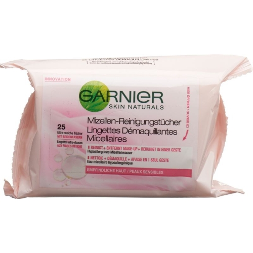 GARNIER Nat Micellar cleansing wipes 25 pcs