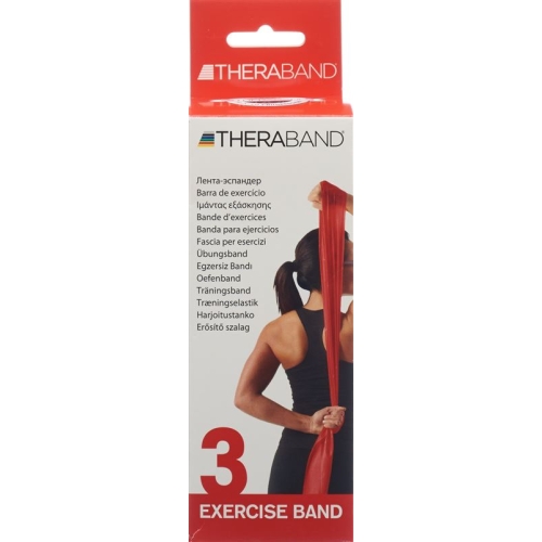 Theraband medium 2.5mx12.7cm red strong