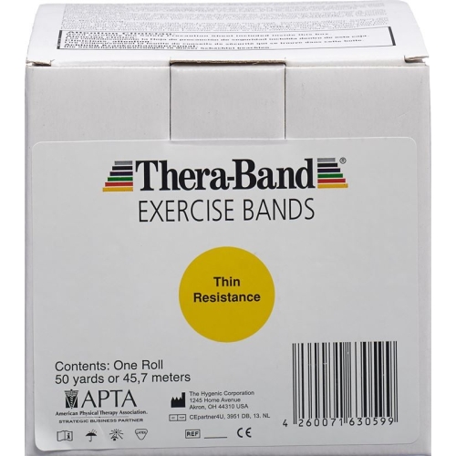 Theraband 45mx12.7cm yellow light