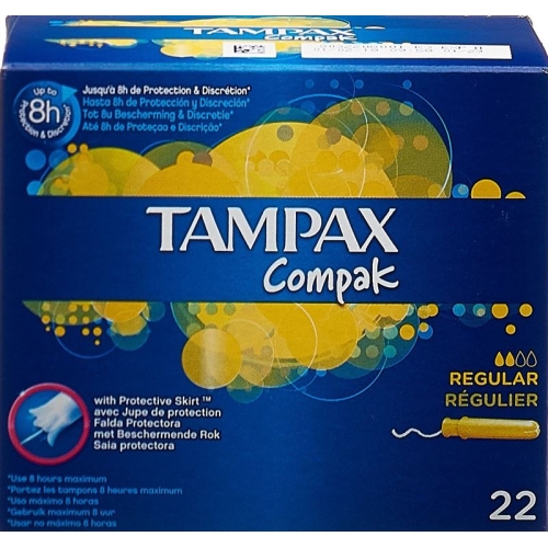 Tampax Compak Regular Tampons 22 pieces
