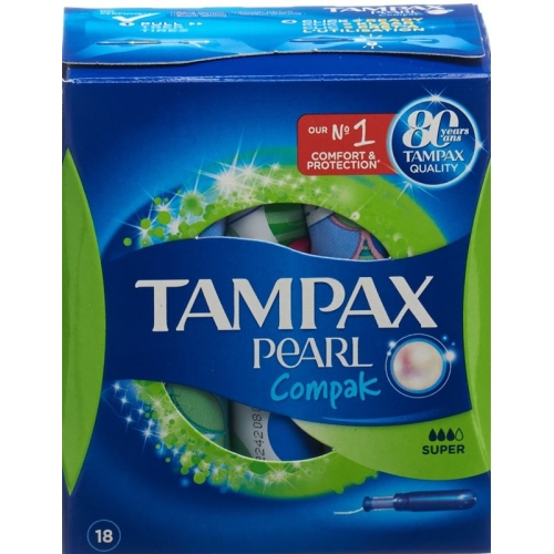 Tampax Tampons Compak Pearl Super 18 pieces