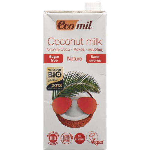 ECOMIL coconut drink lt without sugar 1