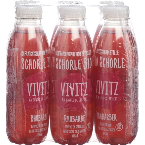 VIVITZ organic juice Rhubarb 6 x 0.5 lt