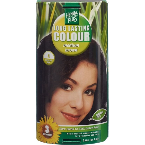 Henna Plus Long Lasting Color medium brown 4