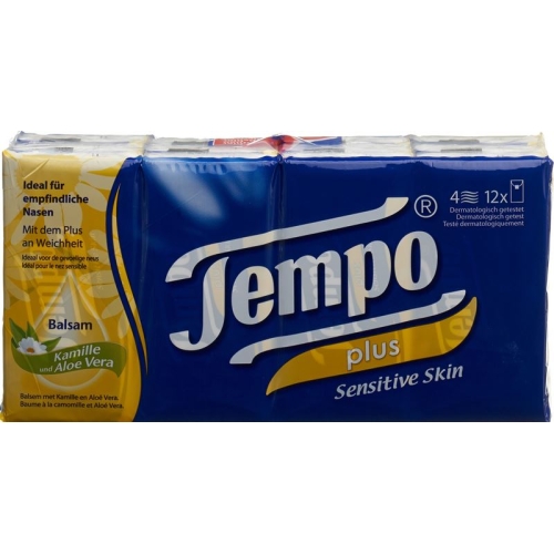 Tempo handkerchiefs soft & sensitive 12 x 9 units