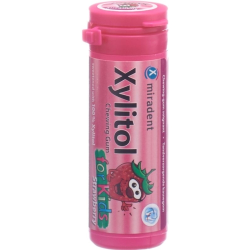 Miradent xylitol gum for Kids strawberry 30 pcs