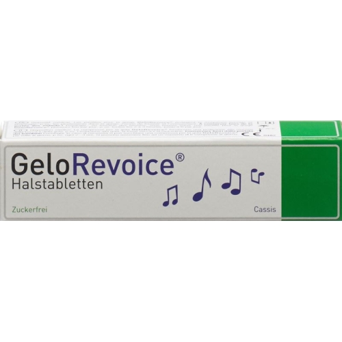GeloRevoice Halstabletten cassis menthol 20 pcs