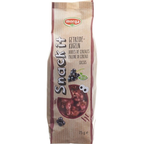Morga snack it cereal balls Cassis Bio 75 g