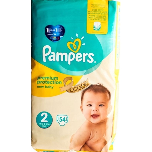 Pampers Premium Protection New Baby Gr2 4-8kg Mini Economy Pack 54 pcs