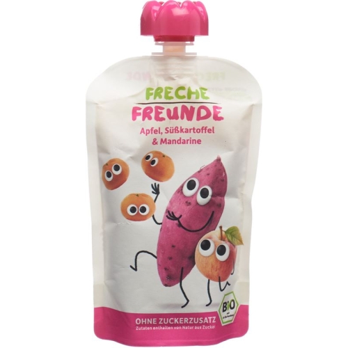 Naughty friends Quetschmus apple sweet potato & Mandarine Battalion 100 g