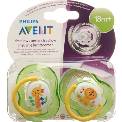 Avent Philips soother unisex 18M + green