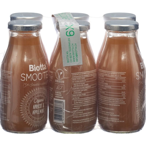 Biotta SmooTea apricot Applemint 6 x lt 0:25