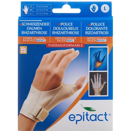 Epitact rigid thumb bandage NIGHT L 17-19cm right