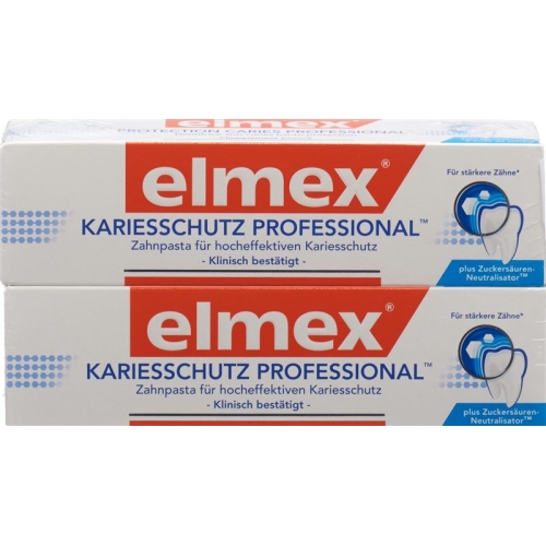 elmex ANTICARIES PROFESSIONAL toothpaste Duo 2 x 75 ml