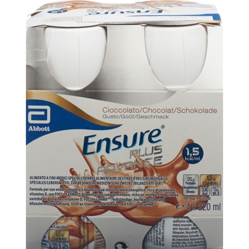 Ensure Plus Advance chocolate 4 x 220 ml