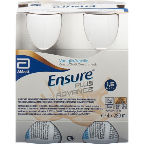 Ensure Plus Advance vanilla 4 x 220 ml