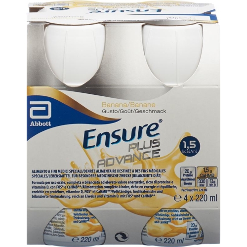 Ensure Plus Advance banana 4 x 220 ml