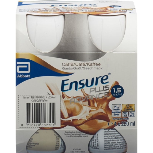 Ensure Plus Advance Coffee 4 x 220 ml