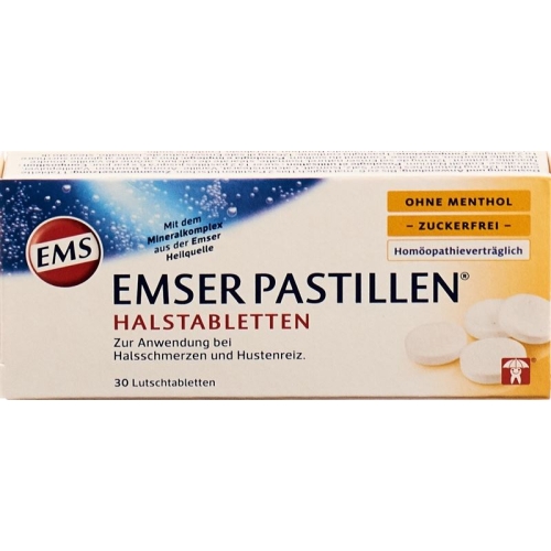 Emser sugar-free without menthol 30 pastilles