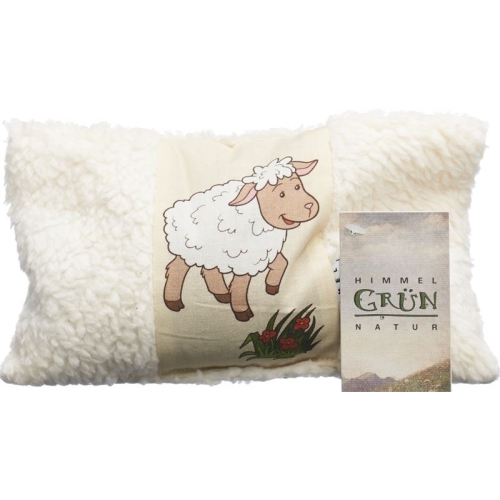 Himmelgruen Traubenkernkissen 18x14cm Sheep