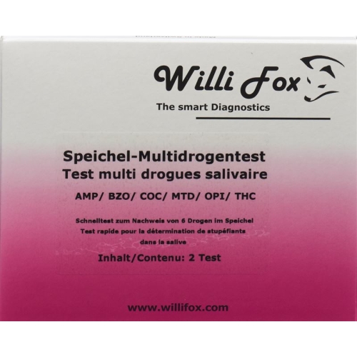 Willi Fox drug test Multi six party drugs saliva 2 pcs