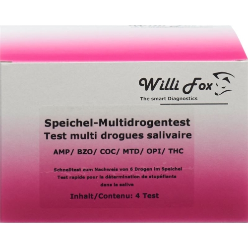 Willi Fox drug test Multi six party drugs saliva 4 pcs