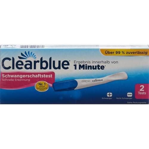 Clearblue pregnancy test 2 pcs Rapid detection