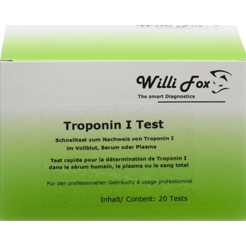 Willi Fox Troponin I Test 20 pcs