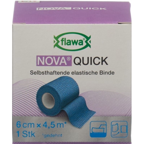 Flawa Nova Quick cohesive rice binding 6cmx4.5m blue