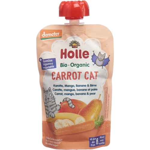 Holle Carrot Cat - Pouchy carrot mango banana & pear 100g