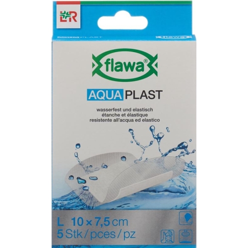 Flawa Aquaplast Pflasterstrips 7.5x10cm waterproof 5 pcs