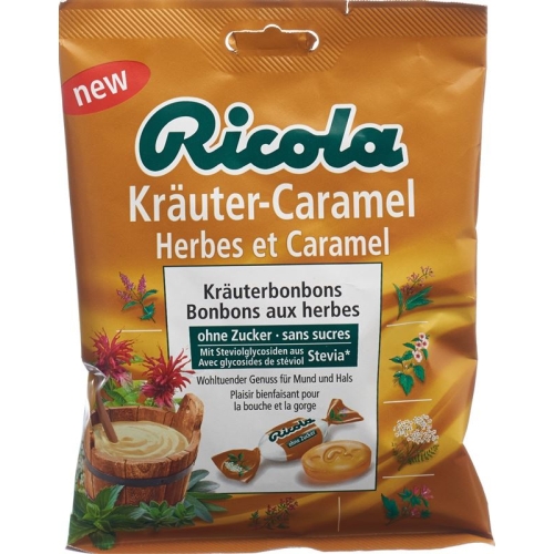 Ricola herbal Caramel without sugar with stevia Battalion 125 g