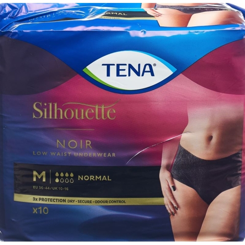 Tena Silhouette Normal M Schwarz 10 Stück buy online