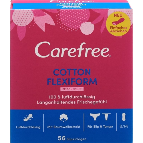 Carefree Cotton Flexiform Fresh 56 pieces