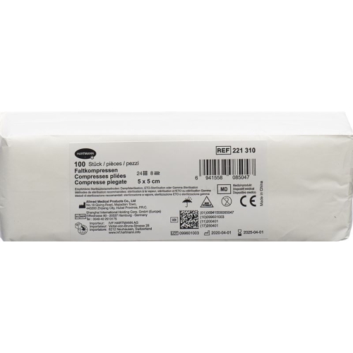 IVF Faltkompresse T24 5x5cm 8-fach 100 Stück buy online