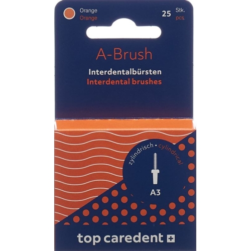 Top Caredent A-brush 3 Idbh-o Orange 25 Stück buy online