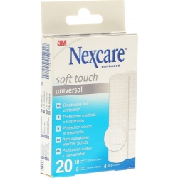 3M Nexcare Pflaster Soft Touch 3 Groess Ass 20 Stück