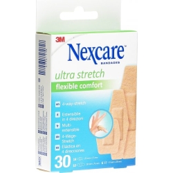 3M Nexcare Pflaster Ult Stretch 3 Groess Ass 30 Stück