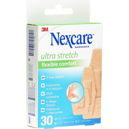 3M Nexcare Pflaster Ult Stretch 3 Groess Ass 30 Stück buy online