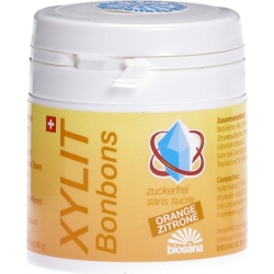 Biosana Xylit Bonbons Orange/Zitrone 80 Stück