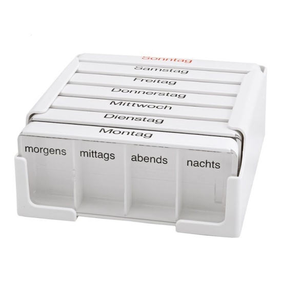 Sahag Medi-7 Medidosierer 7 Tag 4 Faecher Weiss D buy online