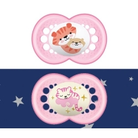Mam Day & Night Nuggi Sil 6-16m 2xorig 1xnight