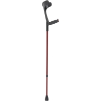 Ossenberg crutch met red / black soft grip 140kg 1 pair
